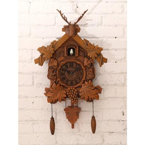 Creative Modern Silent Wall Clock European Pendulum Clock Mechanism Cuckoo Clocks Wall Home Decor Living Room Unique Gift 50