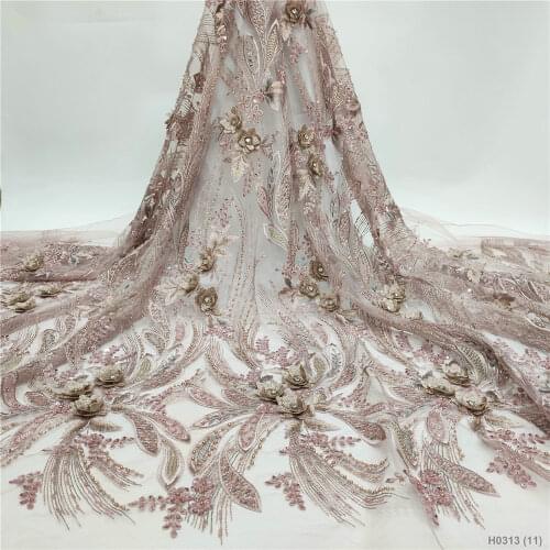 French Net organza Lace Fabric High Quality African tulle lace fabric Latest sequins Lace Material For Evening Party YF30