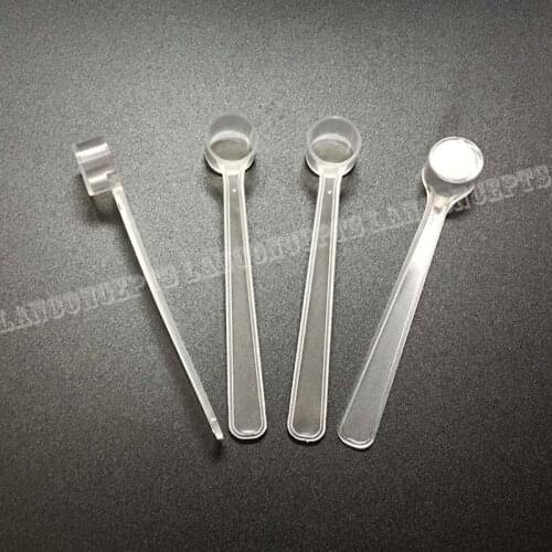 Long handle 1ML Plastic Spoon 0.5 gram Measuring Scoop 0.5g PP Scoop for milk powder Liquid - 200pcs/lot free shipping