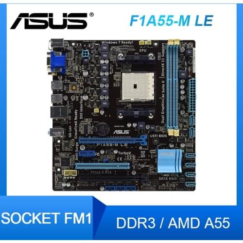 ASUS F1A55-M LE FM1 A55 PC Motherboard supports X4 641 A8 3870K Original Desktop Motherboards Set