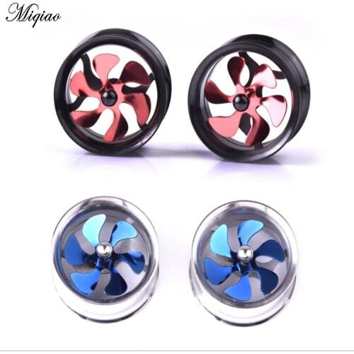 Miqiao Hot Sale Stainless Steel Windmill Ear Pins Stainless Steel Fan Ear Pin Piercing