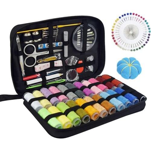 Sewing Kit Bags With Scissors 126 Accessories Cross Stitch Tools Embroidery Kits Travel Home Convenient Needle Boxes