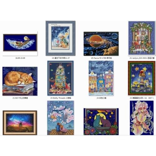 Angel 8 cross stitch kit love couple design cotton 14ct 18ct 11ct 28CT dark blue colorfully canvas embroidery DIY needlework