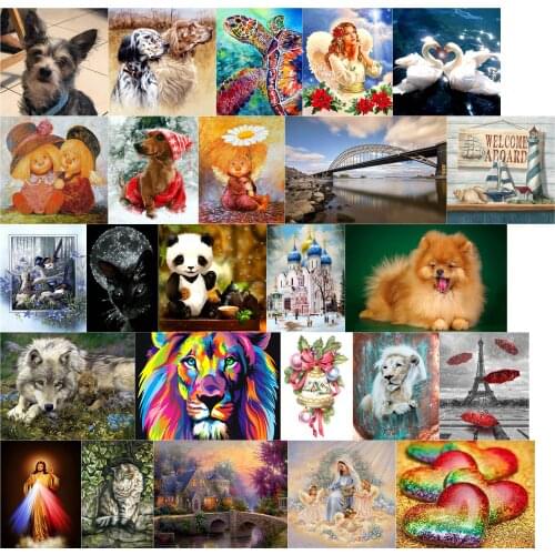 L7030 Hut Bridge cross stitch kit people 18ct 14ct UNprinting11ct count canvas stitches embroidery DIY handmade needlework