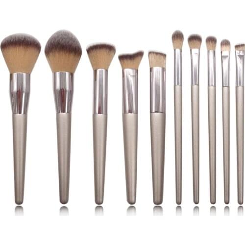 10Pcs/set Makeup Brushes Cosmetic Tool Powder Foundation Make Up Brush Set For Professional Makeup Tool Set Face Eye Brush