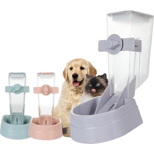 Pet products multifunctional 2L pet automatic feeding machine can be hung dog bowl cat bowl feeding machine