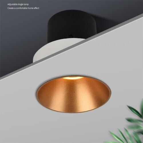 5/7/10W Hotel Wall Washer Embedded Downlight Anti-Glare Ceiling Spotlight Modern COB LED Ceiling Downlight For Bedroom