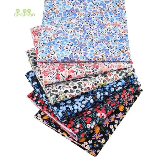 Lovely Berries Printed Poplin Patchwork Clothes,6pcs/Lot,Plain Cotton Fabric,DIY Sewing&Quilting Material For Baby&Child,PCC098