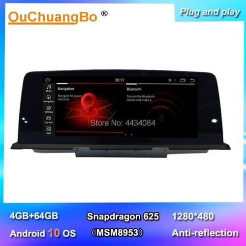 Ouchuangbo car stereo radio gps for BMW 6 Series F06 F12 (2010-2017) support 8 core android 10 system 4GB+64GB MSM8953