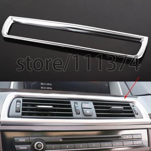 Nulla Dashboard frame cover Decoration trim For BMW 5 Series F10 F11 520i 525i 530i chrome Stick Car Styling LHD ABS 1 pcs