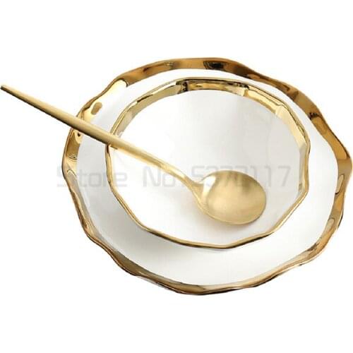 Nordic fruit salad bowl dessert bowl single creative personalized rice bowl household tableware set