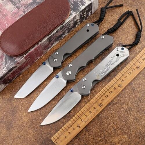 Pocket Large Sebenza 21 Titanium Alloy Handle S35vn Blade Foldable Fruit Camping Hunting Self-Defense EDC Tool Kitchen Knife