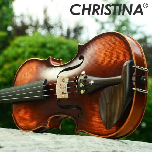 NEW Christina Violin Handmade V02 Antique Maple violin 3/4 musical instrument with fiddle case violin bow and rosin