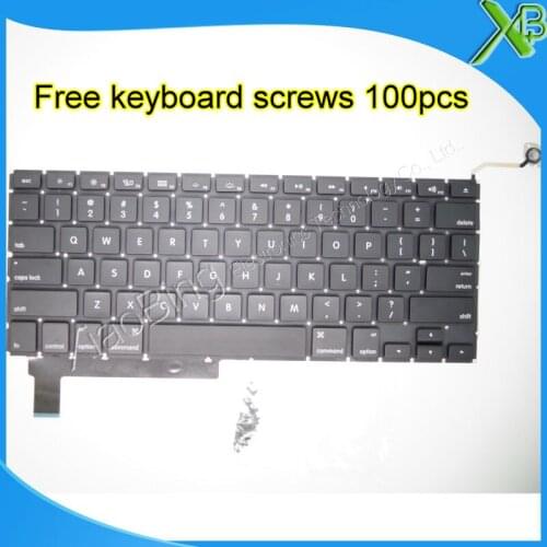 Brand New For MacBook Pro 15.4" A1286 US keyboard+100pcs keyboard screws 2009-2012 Years