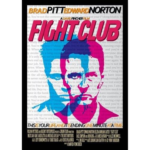 Lot style Choose Fight Club Movie Art print Silk poster Home Wall Decor