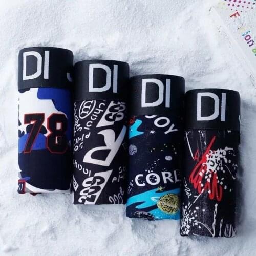 3/4pcs Men Boxer Male Underwear Boxer Breathable Men Boxers Print Underpants Comfortable Man Panties Ropa Interior Hombre