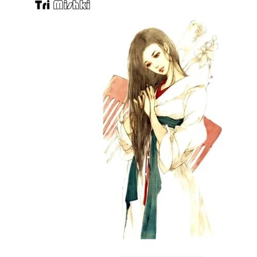 WCS991 Classical beauty girl car sticker PVC colorful Decals Waterproof sticker on Car Body Rear Window