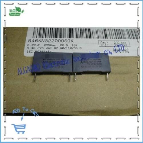 AV R46 X2 MKP safety 0.22 uf membrane capacit nf 224/275 220 vac P = 22.5 mm