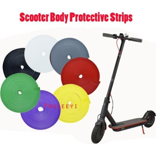Bumper Protective Scooter Body Strips for Xiaomi Mijia M365 Electric Skateboard Car Scooter Parts Decorative Strip For m365 PRO