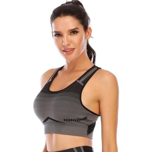 Womens Sexy Bra Top Solid Color Straps Crossing Sling Hollow Back Crop Vest Padded Wild Fashion Sports Running Yoga Outfit