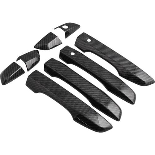100% Brand New Carbon Fiber Style Door Handle Cover Trim Auto Modified Decoration 4 Packs Suitable For Honda Civic 16-20
