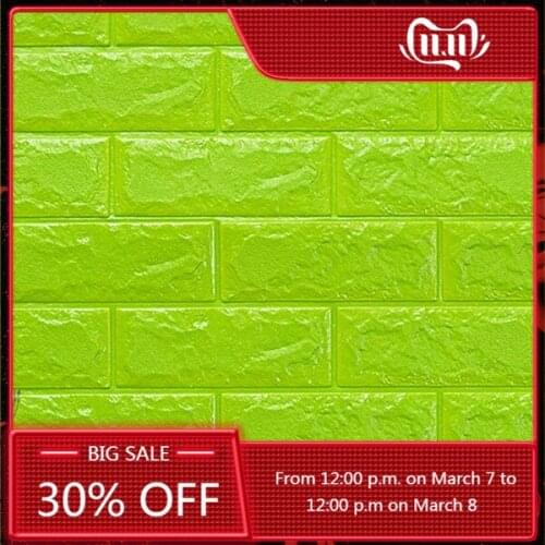 3D Wall Stickers Marble Brick 3D Self-Adhesive Waterproof Foam DIY Wallpaper TV Backdrop Decor For Kids Room Kitchen