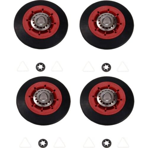 4Pcs Dryer Drum Roller 8536974 for Kenmore Whirlpool KitchenAid Admiral W10314173 8536974 8536973 3401846 3396802