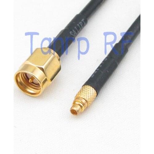 6in SMA male plug to MMCX male plug RF connector adapter 15CM Pigtail coaxial jumper cable RG174 extension cord