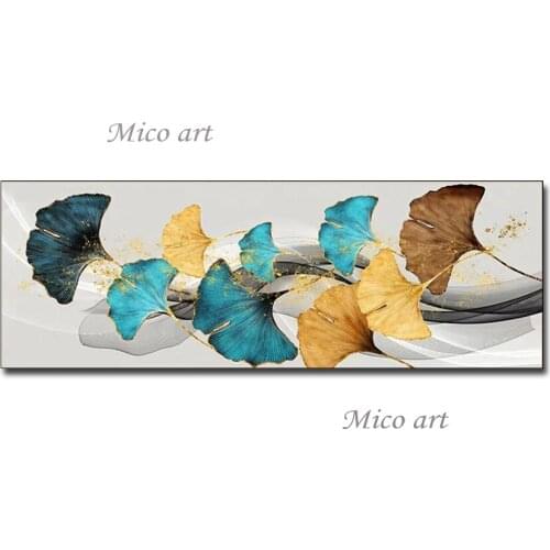 New Arrival Abstract Gold Leaves Picture Oil Painting 100% Hand-painted Wall Decor Canvas Art Unframed Canvas Abstract Paintings
