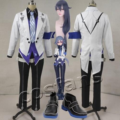 Anime! Honkai Impact 3 Version 2.3 Fu Hua Night Squire New Battlesuit Gothic Uniform Cosplay Costume Halloween Costumes Shoes
