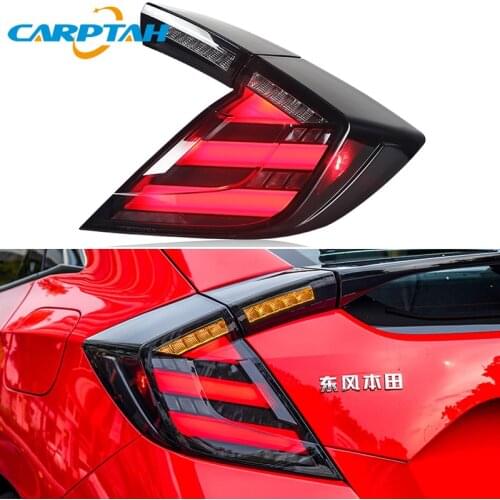 Car Accessory LED Taillight Tail Lights For Honda Civic Hatchback Type R Rear Fog Lamp Dynamic Turn Signal Reverse Brake Light
