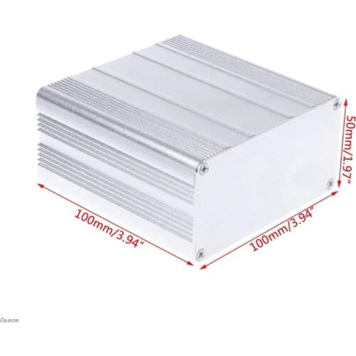 DIY Aluminum Enclosure Case Electronic Project PCB Instrument Box 100x100x50mm Damom