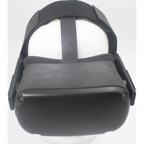 For Oculus Quest/ Rift S Helmet PU Leather Pressure Relieving Strap Head Relieve Stretchable Fixing Belt External Device