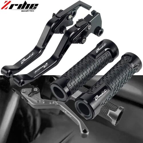 For SUZUKI GSF650BANDIT GSF650 BANDIT 2005-2006 Motorcycle Accessories Short style Brake Clutch Levers Handlebar Hand Grips ends
