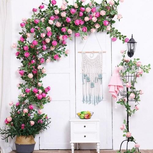 Eco-Friendly Eye-Catching Decorative Wall Hanging Ivy Flower Fabric Hanging Ivy Flower Vivid Wedding Decor
