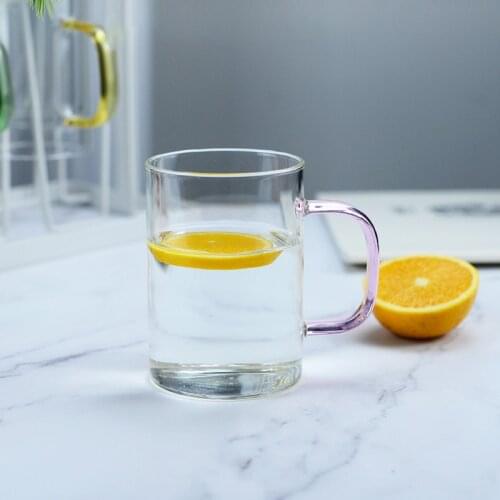 Fruit tea cup Flower tea cup Coffee cup Milk cup Household cups Heat insulation cups with handle Bar counter drinking utensils