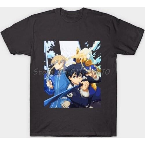 Men t-shirt Sword Art Online Alicization Tshirt Women T Shirt Men Cotton Tees Streetwear Harajuku