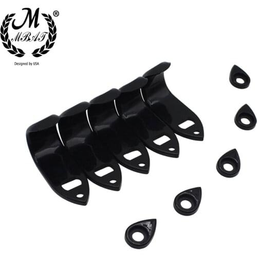 M MBAT Saxophone Finger Protector Thumb Rest Saver Cushion Pad Black ABS Comfortable For Alto Tenor Soprano Sax Accessories