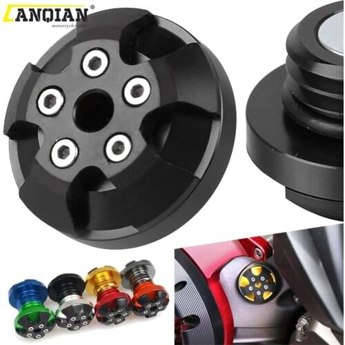 M20*2.5 Motorcycle Accessories Engine Oil Cap For Ducati HYPERMOTARD 1100 2008 2009 CNC Aluminum Motorbike Filler Cover Screws