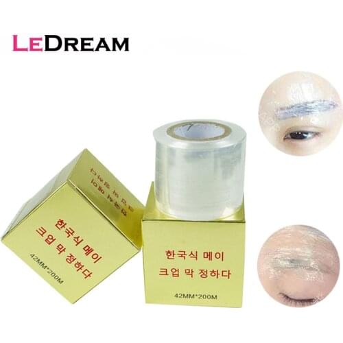 1 Roll Tattoo Transparent Plastic Wraps Covering Film Preservative Film Semipermanent Makeup Eyebrow Tattoo Accessory