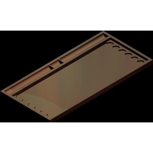 2 pieces plate 3D Relief Model in STL format CNC Router Carving Engraving Artcam aspire M86