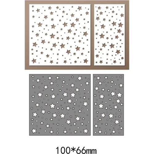 Cutting Dies Rectangle stars pattern metal steel dies craft new die Embossing Scrapbooking cut die cutting for paper card decor