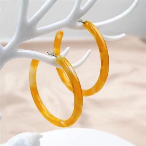 Style new cool cool wind earrings acrylic acetic acid fashion street style fashionable female earrings