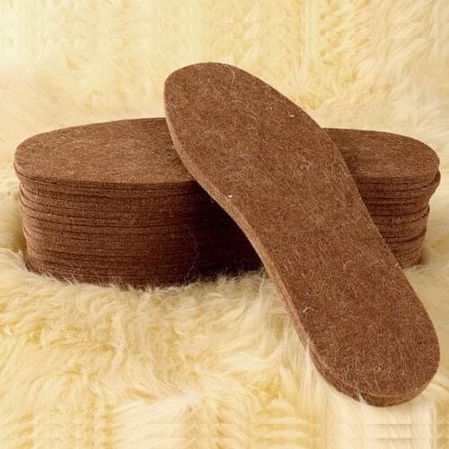 5 Pairs Unisex Thermal Insoles For Shoes Winter Snow Boots Pad Wool Felt Warm Insoles Heated Insert Cushion Cotton Pads