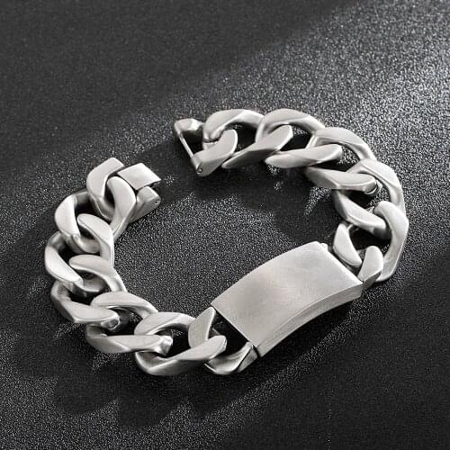 Jewels Store 20mm Exquisite O-chain Cuban Viking Male Stainless Steel Bracelet Heavy Jewelry For Man