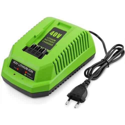 40V Lithium Battery Charger for GreenWorks 29482 G-MAX 40V Li-Ion Battery 29472 29482 29652 G40825