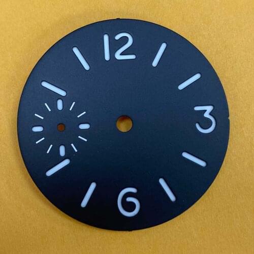 Movement Modification Part 36MM Green Luminous Watch Dial Fit for ETA6497/ST3600 Watch