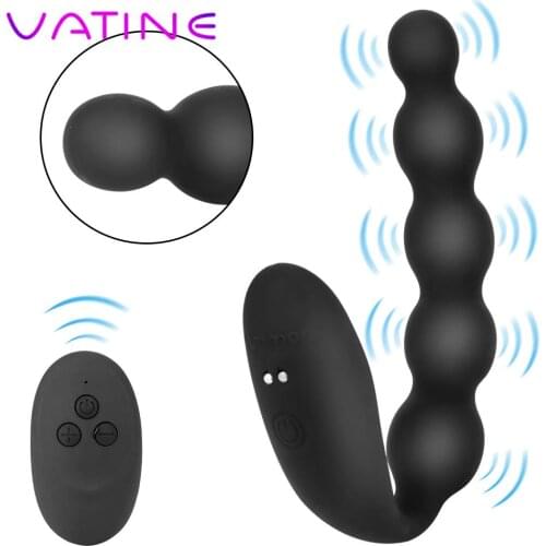 10 Speed Dildo Vibrators For Men Women Anal Beads Vibrators Prostate Massager Sex Toys Wireless Remote Control