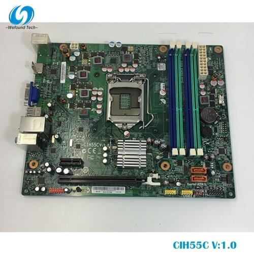 100% Working desktop motherboard for H55 H320 R608 H310 CIH55C V:1.0 H55H-LD System Board Fully Tested