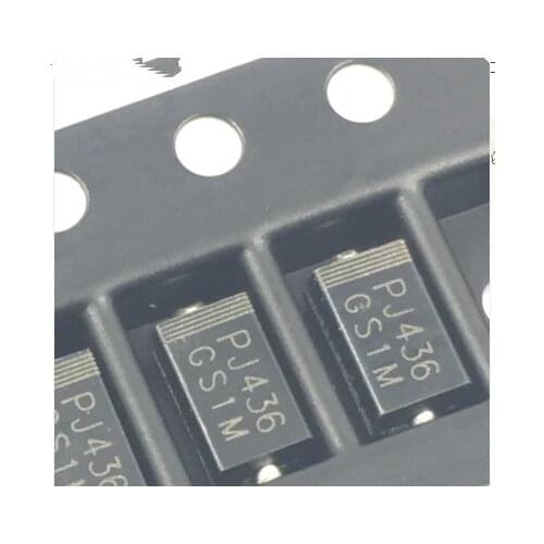 100PCS/LOT GS1M SMA DO-214AC 1A/1000V Rectifier diode New original